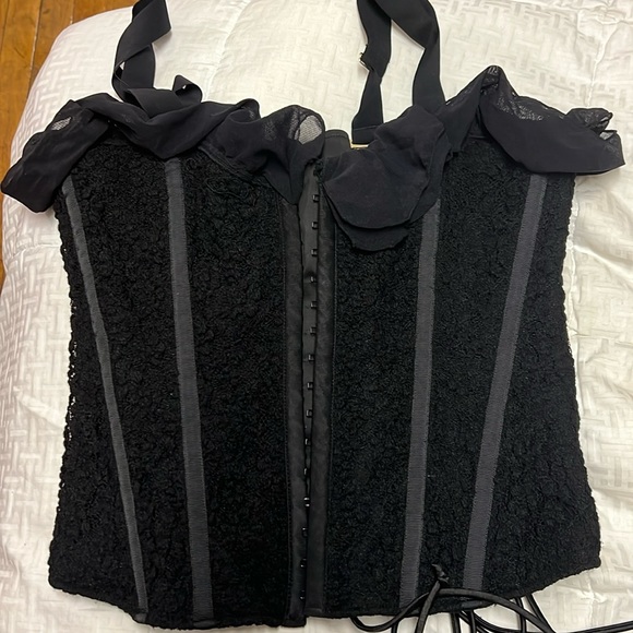 we are HAH Tops - We are HAH- Black Lacey corset